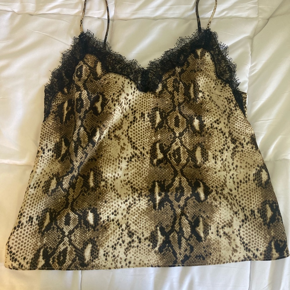 Lace lined tank!